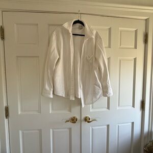 TNA White Casual Button Down Shirt